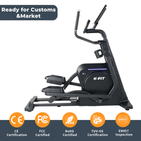 Elliptique électromagnétique inclinable K-FIT K3 réglable pour entraînement complet du corps en salle de sport commerciale