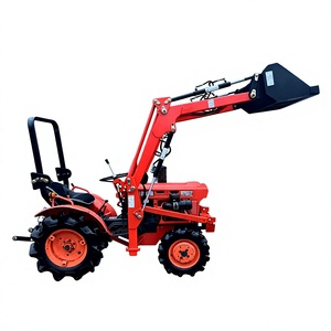 Tractor Agrícola Usado Rojo 4x4 con Cargador Frontal, Motor de 50 HP con Transmisión por Engranajes y Bomba para Uso Agrícola Multifuncional - Product Image 6