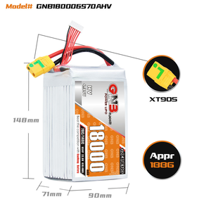 GNB GAONENG LiHV 18000mAh 6S 22.8V 70C 140C XT90S RC Battery for RC Car <b>Drone</b> RC Boat Soft Pack GNB GAONENG 18000mAh 6S 22.8V 70 - Product Image 5