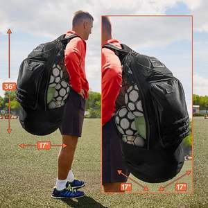 Échantillon gratuit Sac de sport personnalisé pour la salle de sport, le volley-ball, le football, le sac à dos de football, le sac de basket-ball avec compartiment pour chaussures - Product Image 1