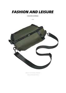 Sac à bandoulière en nylon imperméable de créateur de mode pour hommes, sac à bandoulière de messager de couple sac plat pour la ville décontractée - Product Image 6