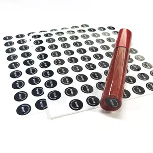 Adesivo In Vinile Lipgloss Tubo di Adesivi di Stampa Etichetta Adesiva Personalizzata Trasparente Per Lip Gloss