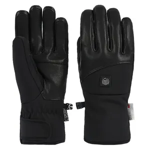 Guantes de Ciclismo de dedo completo para hombre, manoplas clásicas de cuero para exteriores, impermeables para otros deportes, invierno, alta calidad