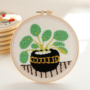 JP Diy Handmade Bordado Kit Floral Padrão Threads Ferramentas Ponto Cruz Bordado Kit Para Iniciantes - Product Image 5
