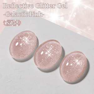 BORN PRETTY 10ml Vernis à ongles gel pailleté argenté rose scintillant, vernis à ongles semi-permanent réfléchissant brillant, vernis à ongles pour <span class=keywords><strong>manucure</strong></span> - Product Image 4