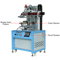 Machine de sérigraphie cylindrique personnalisée en plastique pour bébé bouteille de vin en verre conteneur de gobelets en papier