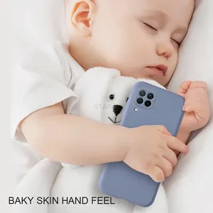 Nuova custodia per telefono in Silicone liquido protettiva per fotocamera per <span class=keywords><strong>Samsung</strong></span> <span class=keywords><strong>Galaxy</strong></span> <span class=keywords><strong>A12</strong></span> A42 A22 4G 5G <span class=keywords><strong>Cover</strong></span> posteriore morbida originale 12 42 2021 2020 - Product Image 5