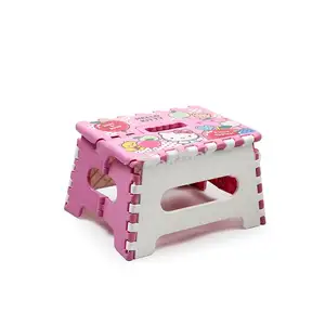 Cartoon image printing stool folding plastic stool children plastic stool