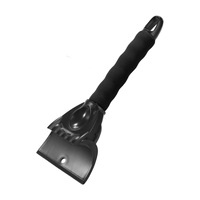 Grattoir à glace portable pour voiture, outil de nettoyage de vitres automobiles, pelle à neige avec poignée ergonomique en mousse souple