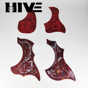 HIVE Tropfenförmiger Vogelschutz-Aufkleber Selbstklebende Kratzschutzplatte PVC 40 41 Zoll Akustik-Folk-Gitarren-Schlagbrett - Product Image 3