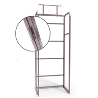 Étagère de présentation sur pied en métal thermolaqué pour supermarché, pour fruits frais, légumes, noix et aliments, avec panier de rangement personnalisé
