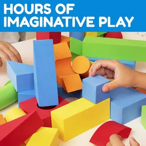 New kids EVA blocks toy soft building blocks game for toddler multiplayer diy EVA foam puzzle building set con diverse serie