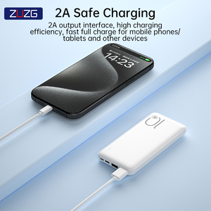 ZUZG Factory Wholesale Price Portable Ultra Slim 10000mAh Power Bank 10W Mobile 10000mAh - Product Image 2