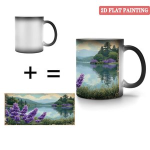 Frosted Black <b>Ceramic</b> <b>Mug</b> 11oz Sublimation Printing Heat Activated Cup For Custom Art Design - Product Image 4