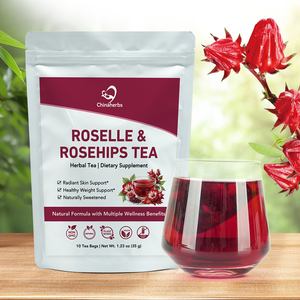 Tisane Chinaherbs Roselle & Rosehips – 10 Sachets – Service Complet – Vente en Gros – Chaîne d'Approvisionnement en Herbes en Vrac - Product Image 1