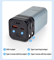 Kara Manda Nouveautés Banque d'alimentation grande capacité 20000mAh 2000 cycles de charge rapide et deux câbles de charge Banque d'alimentation mobile