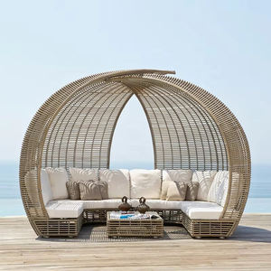 Lit <span class=keywords><strong>de</strong></span> jour rotin <span class=keywords><strong>en</strong></span> <span class=keywords><strong>plastique</strong></span> PE tout temps Extérieur <span class=keywords><strong>en</strong></span> aluminium <span class=keywords><strong>Jardin</strong></span> Patio Wicker Sunbed Lounger - Product Image 2