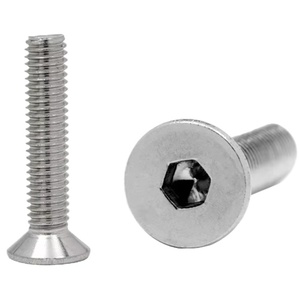 Factory Sale CLASS 4 304 Stainless Steel Zinc Plated <b>Countersunk</b> DIN7991 Hexagon Bolts with Hex Socket Head Cap - Product Image 1