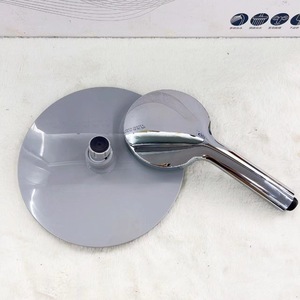Round Shower Head <b>Set</b> 8 Inch Rain Top <b>Spray</b> Plastic Easy To Clean - Product Image 3