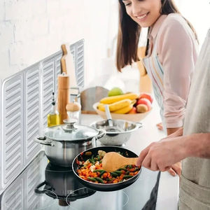 GLF Pare-éclaboussures de cuisine écologique en feuille d'aluminium souple anti-éclaboussures, <span class=keywords><strong>protection</strong></span> contre les brûlures - Product Image 1