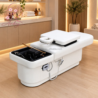 Tempat Cuci Rambut Gaya Thailand Modern Berkualitas Tinggi Cocok untuk Barbershop Salon Tempat Cuci Rambut Tempat Pijat Kayu Gaya Thailand