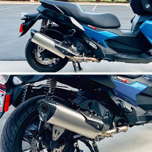 Para C400 <span class=keywords><strong>C400X</strong></span> <span class=keywords><strong>C400GT</strong></span>: Silenciador de motocicleta de rendimiento de carreras, línea de escape de carreras, ubicación original - Product Image 5