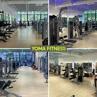 500 ㎡   Ensemble complet d'équipements de musculation haut de gamme pour centre de fitness, matériel sportif commercial complet de Guangzhou
