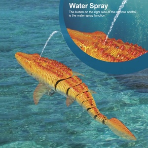 Juguete de Dinosaurio a Control Remoto 2.4G para Piscina, Simulación de <span class=keywords><strong>Mosasaurus</strong></span>, con Demostración de un Solo Toque, Rociador de Agua y Luz para Niños - Product Image 4