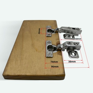 Modern 26mm Soft Close Concealed Hydraulic Cabinet Hinges (Cold Rolled Steel Nickel Finish) 90 Degree Opening Home Office Thick - Product Image 4