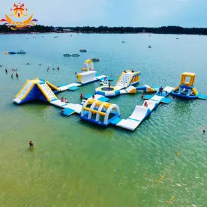 Inflatable Water Parks The Biggest Floating Factory Inflatable Water Park