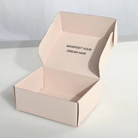 Boîtes en papier personnalisées de petite taille pour l'envoi postal, avec logo de marque, incluant des autocollants pour cartes de visite, du papier toilette et des autocollants pour cosmétiques, pour le commerce électronique.
