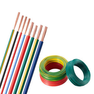 Kabel tembaga Pvc inti untai tunggal kualitas tinggi 1.5mm <span class=keywords><strong>2</strong></span>.5mm 4mm 6 Mm2 10mm m² kawat kabel listrik untuk perumahan kabel RV BVR - Product Image 1