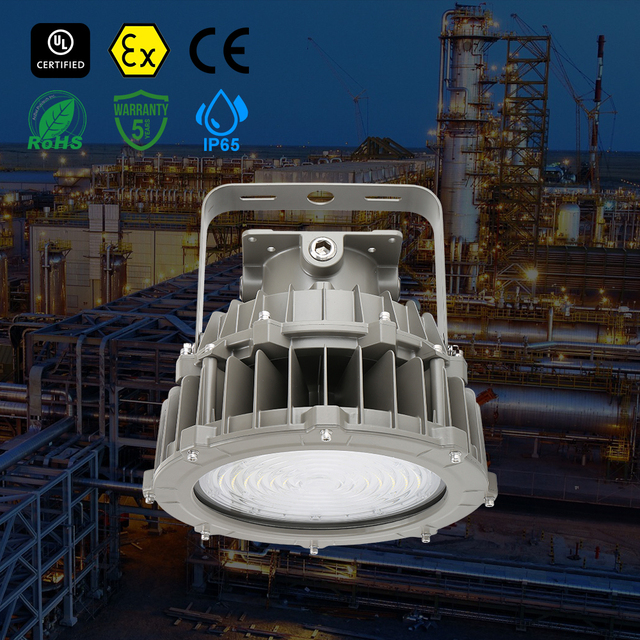 Elite 200W LED Explosion Proof Light IECEx Certified Class 1 Div 1 Hazardous Location Oilfield Drilling High Bay Floodlight Pro