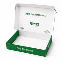 Kartonnen verpakking voor verse fruitbezorging, ecologisch, hoogwaardig, met sponsmat laminatie, groothandel, groene retailverpakking
