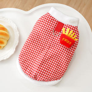 MSYO baju anjing <span class=keywords><strong>Fashion</strong></span> lucu bordir kualitas tinggi Multi warna baju hewan peliharaan musim semi musim dingin katun lembut pakaian hewan peliharaan poliester - Product Image 5