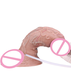 Faak <span class=keywords><strong>Super</strong></span> Zacht Realistische Spuitende Dildo Penis Ejaculeren Grote Lul Penetratie Anale Vrouwelijke Masturbatie Sexy Volwassen Seksspeeltjes - Product Image 4