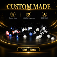 Guirlande lumineuse LED de haute qualité, ampoule E17, RGB, 8 fonctions, pour les fêtes et les décorations de Noël en extérieur