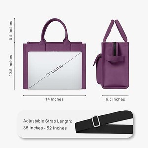 Borsa Tote in tela resistente da donna, borsa a tracolla con 9 tasche, <span class=keywords><strong>tutto</strong></span> Tote - Product Image 2