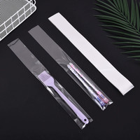 Sacs plats transparents personnalisés en OPP, pochettes en plastique transparentes pour l'emballage des bâtonnets de bretzels, des sucettes et des bâtonnets de chocolat