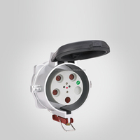 Prise industrielle haute intensité en métal 200A/250A, connecteur aviation avec 4 prises CA pour alimentation terrestre, terminal maritime, aéroport
