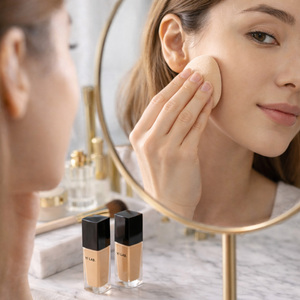 รองพื้นเนื้อลิควิดวีแกนสูตรเฉพาะร้านค้า ติดทนนาน 24 ชั่วโมง เนื้อแมตต์ คุณภาพสูง ปกปิดเต็มที่ เหมาะกับทุกสีผิว - Product Image 6