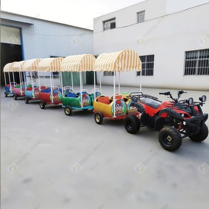 Terrain de jeux extérieur 200cc puissant parc d'attractions pour enfants <span class=keywords><strong>Train</strong></span> sans rail - Product Image 2
