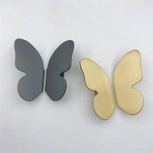 Popular Bronze Modern Light Luxury Art Simple butterfly Symmetrical Durable Cabinet <b>Door</b> Drawer Handle Wardrobe Installation - Product Image 3