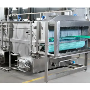 Pulverização contínua Tipo Pasteurização Túnel De Refrigeração Pasteurizador Para Garrafas De Alimentos Latas