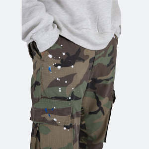 Pantalones de camuflaje para hombre al por mayor pantalones de chándal de camuflaje Amy Green Flare personalizados para hombre - Product Image 4