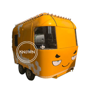 Remorque alimentaire Smile approuvée CE, chariot de vente de hot-dogs, chariot de café avec cuisine complète, camion de nourriture mobile pour crème glacée - Product Image 1