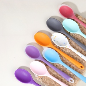 Cucchiaio per Bambini in <span class=keywords><strong>Silicone</strong></span> Morbido con Manico Lungo, Utensile da Cucina, 100 Pezzi, Sostenibile e Lavabile in Lavastoviglie - Product Image 2