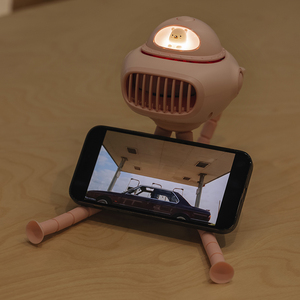 2024 Exclusif Nouveau Design Poussette Ventilateur Lecteur de Musique Intégré Rotation Automatique Rechargeable Quatre Vitesses Conception Originale - Product Image 6