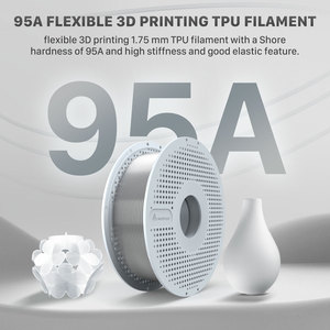 NextShapes Semelle intérieure de filament d'imprimante <span class=keywords><strong>3D</strong></span> à grande vitesse <span class=keywords><strong>Impression</strong></span> Fdm Flex HF <span class=keywords><strong>TPU</strong></span> 95A 1.75Mm 1Kg Filament <span class=keywords><strong>TPU</strong></span> transparent flexible - Product Image 4