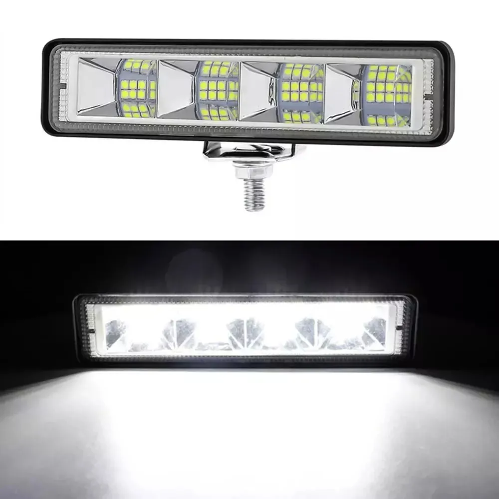 12 wát LED Bar nhẹ Lũ lụt ánh sáng 4x4 24 LED làm việc ánh sáng xe ô tô offroad SUV ATV máy kéo xe tải máy xúc 12V huỳnh quang nhấp nháy đèn pha